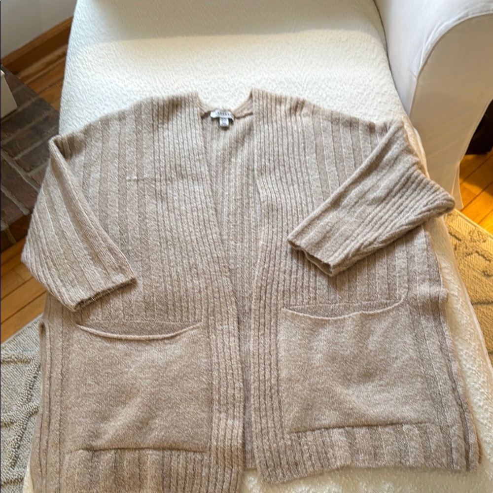 Topshop Women's Tan Sweater Cardigan